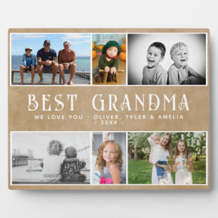 素朴最高のGranda 6 Photo Collage Keepsake フォトプラーク