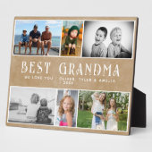 素朴最高のGranda 6 Photo Collage Keepsake フォトプラーク (側面)