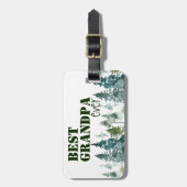 素朴最高のGrandpa Ever ラゲッジタグ (正面縦)