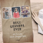 素朴最高のGrandpa Ever Grandkids 3 Photo Collage キッチンタオル<br><div class="desc">最高の素朴Grandpa Ever Grandkids 3 Photo Collage Kitchen Towels.おじいちゃんパーソナライズされたのために最高のタオルを作る。3枚の写真お気に入りのと名前カスタマイズ付きの文字を追加。誕生日には素敵な記念の品、祖父にはクリスマスや父の日。</div>