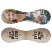 素朴最高のMom Ever 2 Photo Collage ソフトボール (パネル)