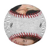 素朴最高のMom Ever Mother's Dayフォトコラージュ 野球ボール (裏面)