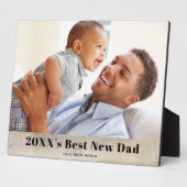 素朴最高のNew Dadの写真独身の フォトプラーク (側面)
