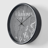 素朴木おもしろいの定年だ退職した 壁時計 (傾斜)