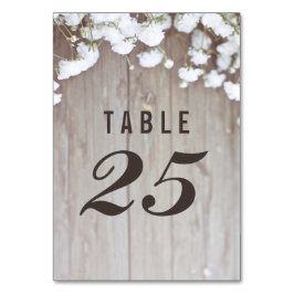 素朴木と赤ん坊の息の結婚テーブル番号 テーブルナンバー