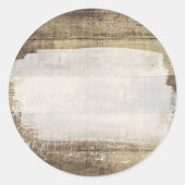 素朴木のシャブグランジヴィンテージ絵を描板 ラウンドシール (正面)