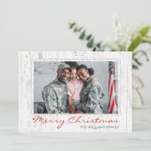 素朴木のスクリプモダント軍隊家族の写真 シーズンカード (スタンド正面)