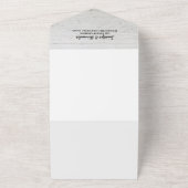 素朴木の写真葉水結婚色 オールインワン招待状 (外側)