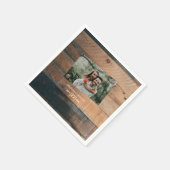 素朴木の写結婚真 スタンダードカクテルナプキン (角)