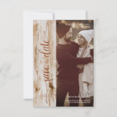 素朴木の効結婚果の写真モダンタイポグラフィ (正面)