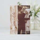 素朴木の効結婚果の写真モダンタイポグラフィ (スタンド正面)