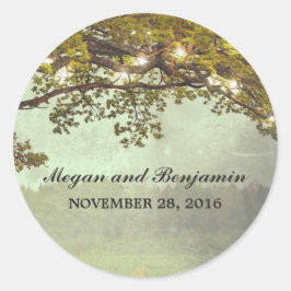 素朴木の結婚枝 ラウンドシール