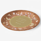 素朴木の結婚葉 ペーパープレート (アングル)