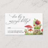 素朴木の葉のキノコ大きなママの腹 エンクロージャーカード (正面)