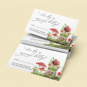 素朴木の葉のキノコ大きなママの腹 エンクロージャーカード