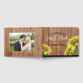 素朴木ひまわり結婚のカップル写真 ゲストブック (全面)