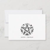 素朴木エレガントフローラカップル名 ノートカード (正面)