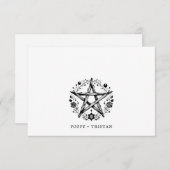 素朴木エレガントフローラカップル名 ノートカード (正面/裏面)