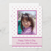 素朴木パーソナライズされた写真父の日 シーズンカード (正面/裏面)