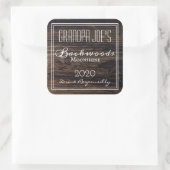 素朴木パーソナライズされた スクエアシール (バッグ)