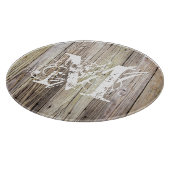 素朴木モノグラムの カッティングボード (角)