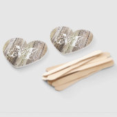 素朴木モノグラムの ハンドファン (組立なし)