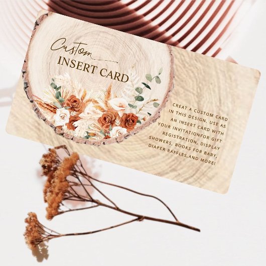 素朴木切り穀物結婚のエンクロージャカード エンクロージャーカード