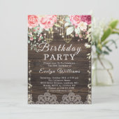 素朴木弦ライトフローラ誕生日 招待状 (スタンド正面)