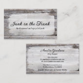 素朴木材みすぼらしいヴィンテージ色彩の鮮やか木材 名刺 (正面/裏面)