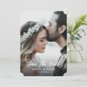 素朴木材フルブリードフォト結婚ズ セーブザデート (スタンド正面)