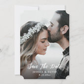 素朴木材フルブリードフォト結婚ズ セーブザデート (正面)