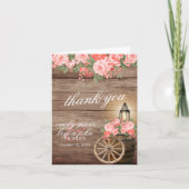 素朴木樽とコーラル結婚ズ サンキューカード (正面)