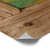 素朴木洞ハウス風景ポスタープリント ポスター (角)