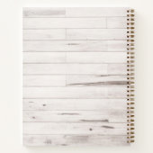 素朴木淡い色の写真コラージュレシピ ノートブック (裏面)