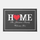 素朴木炭の名クール愛の家の屋外 ドアマット (正面)