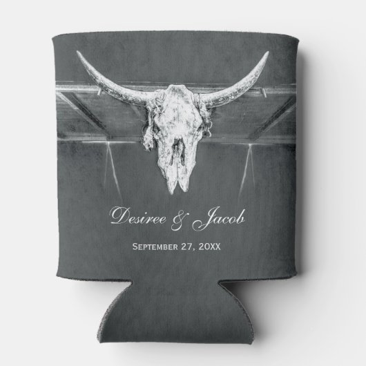 素朴木炭グレーウエスタンテクスチャブルスカル 缶クーラー (裏面)