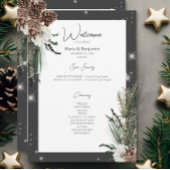 素朴木炭ブラックパイン冬の輝き結婚 プログラム