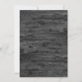 素朴木炭ブルゴーニュ赤ワイン結婚ズ 招待状 (裏面)