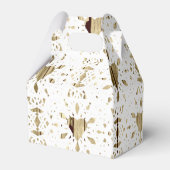 素朴木白レースハート国結婚式 フェイバーボックス (裏面サイド)