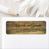 素朴木目のシンプル擦り切れた茶色のテクスチャ ラベル (インサイチュ)