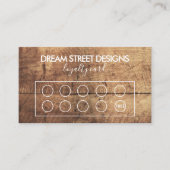 素朴木目カスタムロイヤリティ 名刺 (正面)