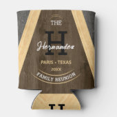 素朴木目ファモノグラムのミリ懇親会ブラウン 缶クーラー (裏面)