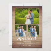 素朴木結婚したと写真メリーコラージュ シーズンカード (正面)