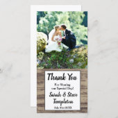 素朴木結婚の写真 サンキューカード (正面/裏面)