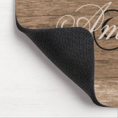 素朴木製設計マモノグラムのウスパッド マウスパッド (コーナー)