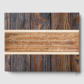 素朴木調結婚音 ゲストブック (裏面)