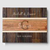 素朴木調結婚音 ゲストブック (正面)