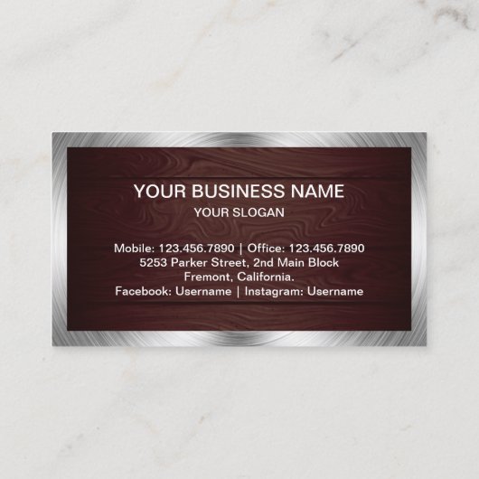 素朴木鋼家電修理 名刺 (裏面)