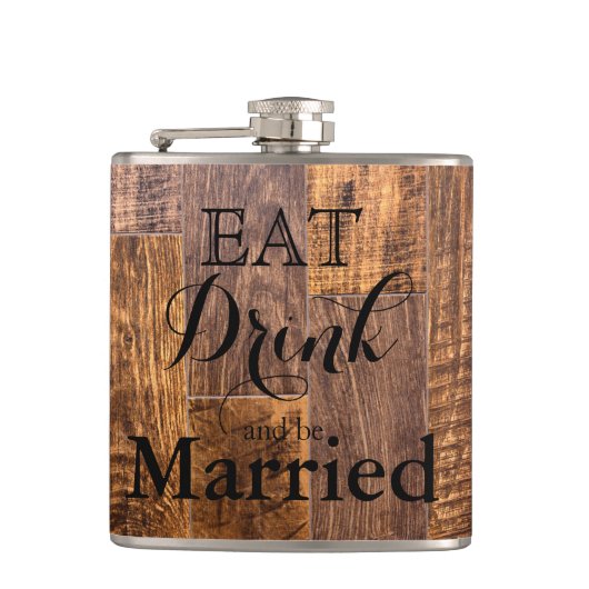 素朴木食べ粒飲料結婚した フラスク (正面)