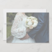 素朴木、弦結婚灯サンキューカード 招待状 (裏面)